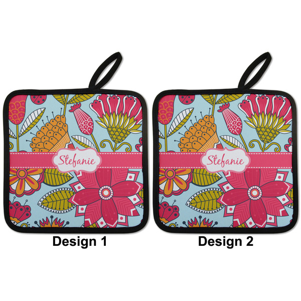 Wild Flowers Pot Holders - Set of 2 APPROVAL