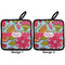 Wild Flowers Pot Holders - Set of 2 APPROVAL