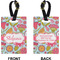 Wild Flowers Rectangle Luggage Tag (Front + Back)