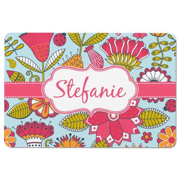 Wild Flowers Rectangular Fridge Magnet - FRONT