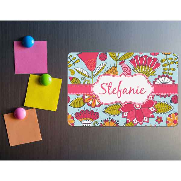 Wild Flowers Rectangular Fridge Magnet - LIFESTYLE