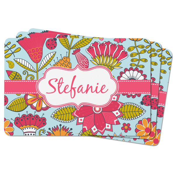 Wild Flowers Rectangular Fridge Magnet - THREE