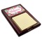Wild Flowers Red Mahogany Sticky Note Holder - Angle
