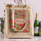 Wild Flowers Reusable Cotton Grocery Bag - In Context