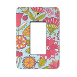 Wild Flowers Rocker Style Light Switch Cover - Single Switch