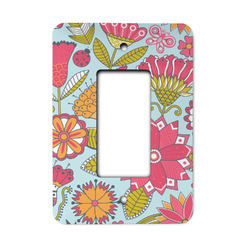 Wild Flowers Rocker Style Light Switch Cover (Personalized)