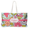 Wild Flowers Large Tote Bag with Rope Handles (Personalized)