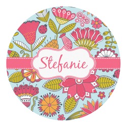 Wild Flowers Round Decal - Small (Personalized)