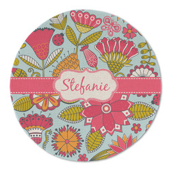 Wild Flowers Round Linen Placemat (Personalized)