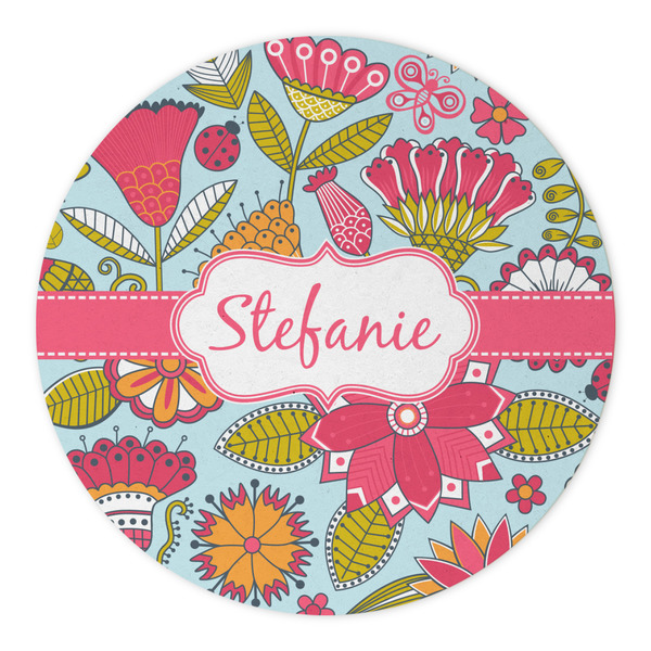 Wild Flowers Round Paper Coaster - Approval