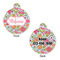 Wild Flowers Round Pet ID Tag - Large - Approval