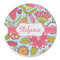 Wild Flowers Sandstone Car Coaster - Single (Personalized)