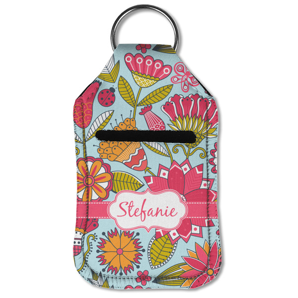 Wild Flowers Sanitizer Holder Keychain - Small (Front Flat)