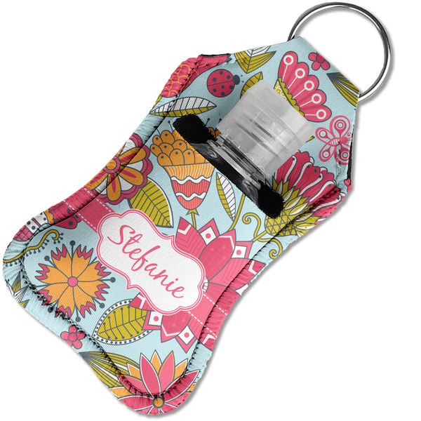 Wild Flowers Sanitizer Holder Keychain - Small in Case