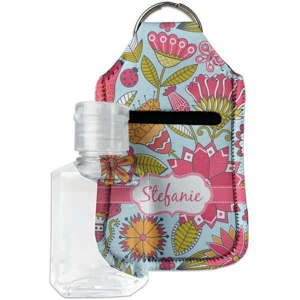 Custom Wild Flowers Hand Sanitizer & Keychain Holder - Small (Personalized)