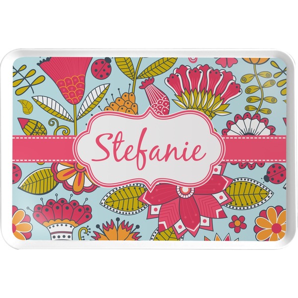 Custom Wild Flowers Serving Tray (Personalized)