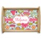 Wild Flowers Natural Wooden Tray - Small (Personalized)
