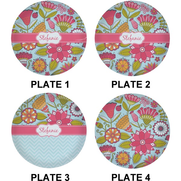 Wild Flowers Set of Lunch / Dinner Plates (Approval)