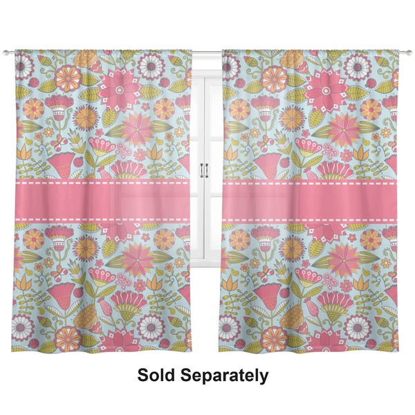 Wild Flowers Sheer Curtains