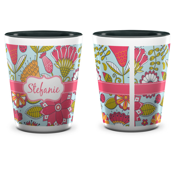 Wild Flowers Shot Glass - Two Tone - APPROVAL