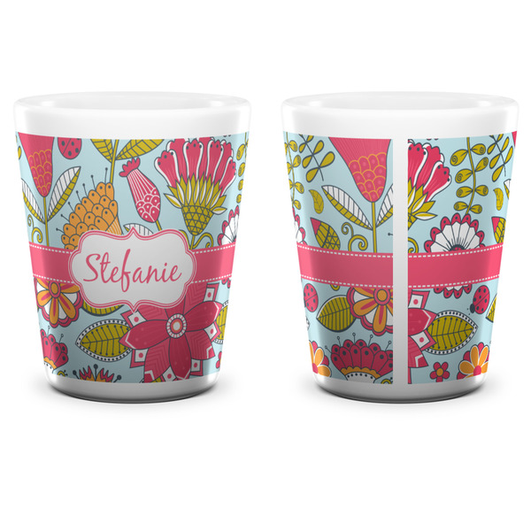 Wild Flowers Shot Glass - White - APPROVAL