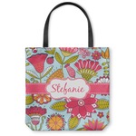 Wild Flowers Canvas Tote Bag - Small - 13"x13" (Personalized)