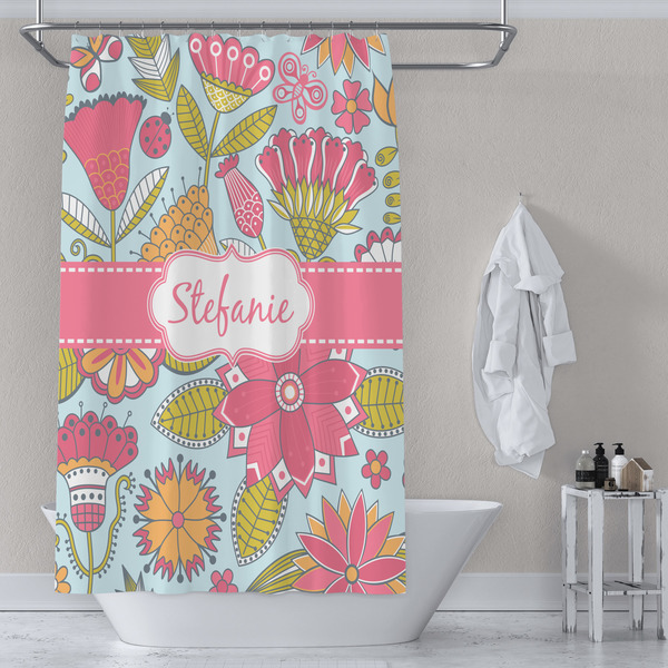 Wild Flowers Shower Curtain Lifestyle