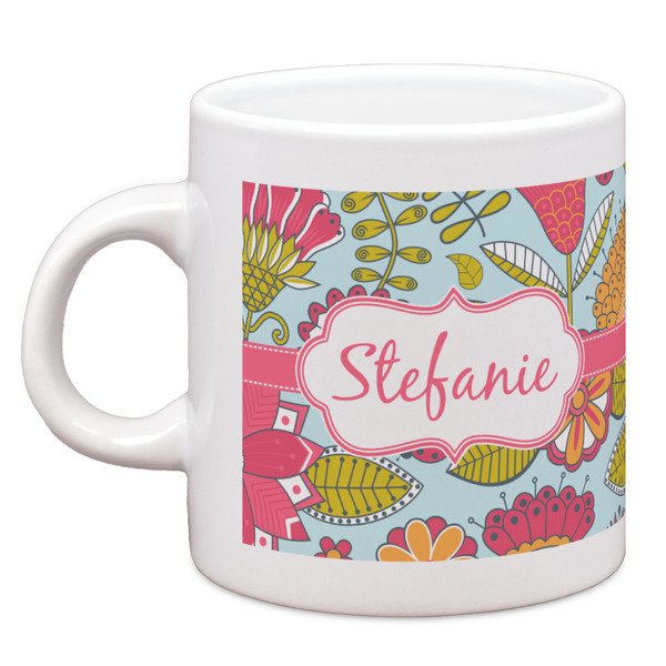 Wild Flowers Single Shot Espresso Cup - Single Front