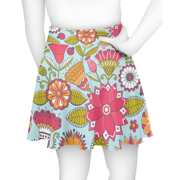 Wild Flowers Skater Skirt - Back