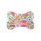 Wild Flowers Bone Shaped Dog Food Mat (Small) (Personalized)
