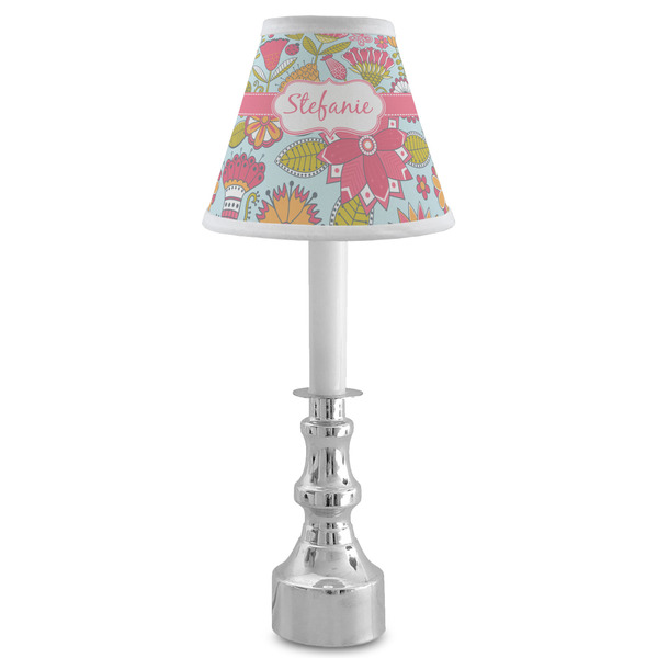 Wild Flowers Small Chandelier Lamp - LIFESTYLE (on candle stick)