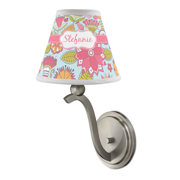 Wild Flowers Small Chandelier Lamp - LIFESTYLE (on wall lamp)