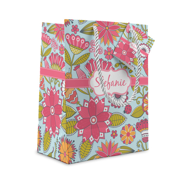 Custom Wild Flowers Small Gift Bag (Personalized)