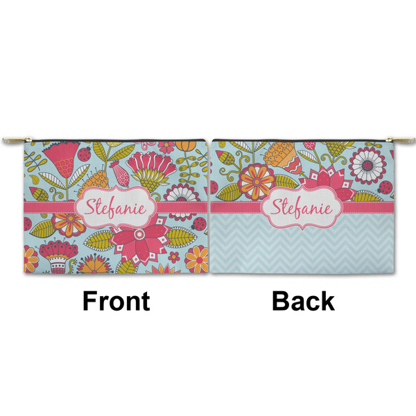 Wild Flowers Small Zipper Pouch Approval (Front and Back)