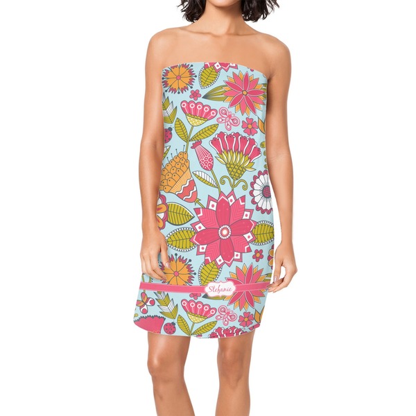 Custom Wild Flowers Spa / Bath Wrap (Personalized)