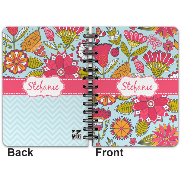 Wild Flowers Spiral Journal 5 x 7 - Apvl