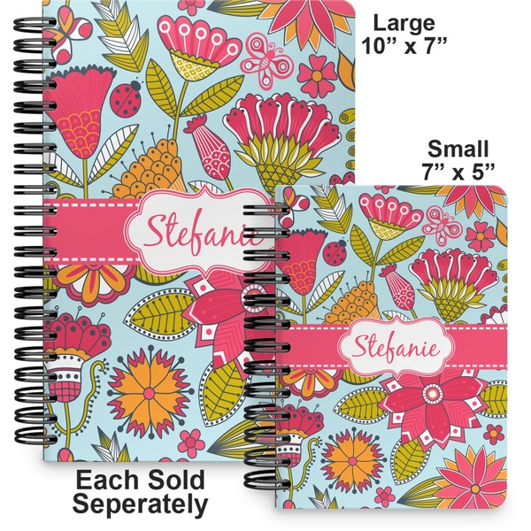 Wild Flowers Spiral Journal - Comparison