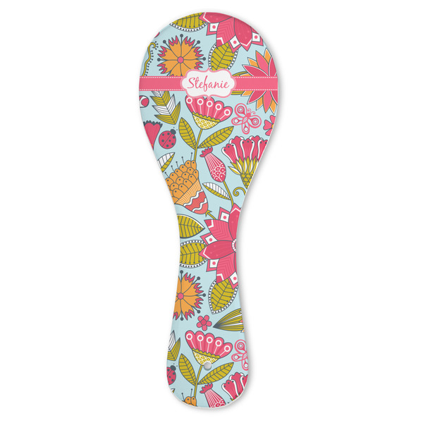 Custom Wild Flowers Ceramic Spoon Rest (Personalized)