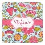 Wild Flowers Square Decal - XLarge (Personalized)