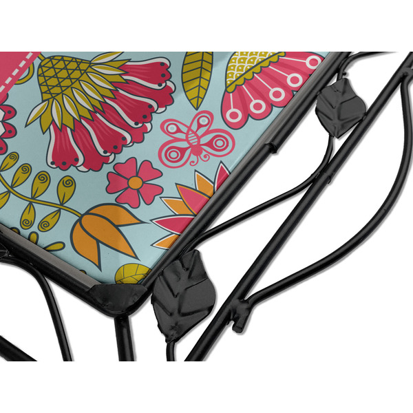 Wild Flowers Square Trivet - Detail