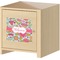 Wild Flowers Square Wall Decal on Wooden Cabinet