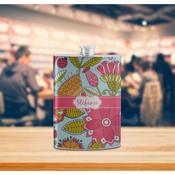 Wild Flowers Stainless Steel Flask - LIFESTYLE 2