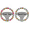 Wild Flowers Steering Wheel Cover- Front and Back