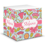 Wild Flowers Sticky Note Cube (Personalized)