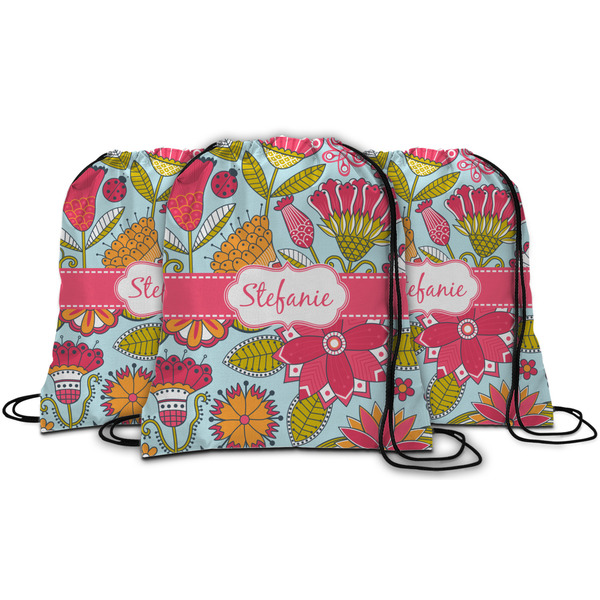 Wild Flowers String Backpack - MAIN