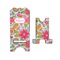 Wild Flowers Stylized Phone Stand - Front & Back - Small