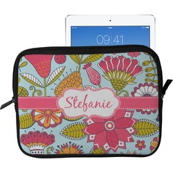 Wild Flowers Tablet Case / Sleeve - Large (Personalized)