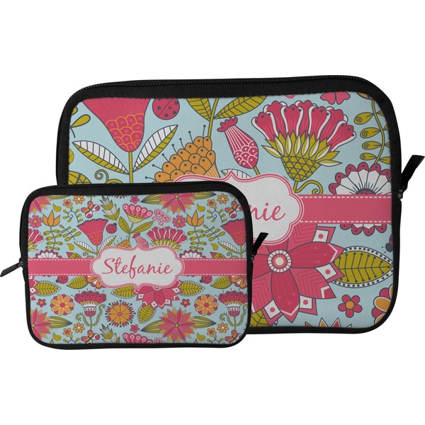 Wild Flowers Tablet Sleeve (Size Comparison)