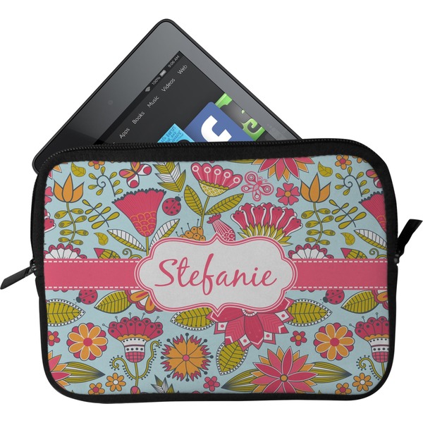 Custom Wild Flowers Tablet Case / Sleeve - Small (Personalized)