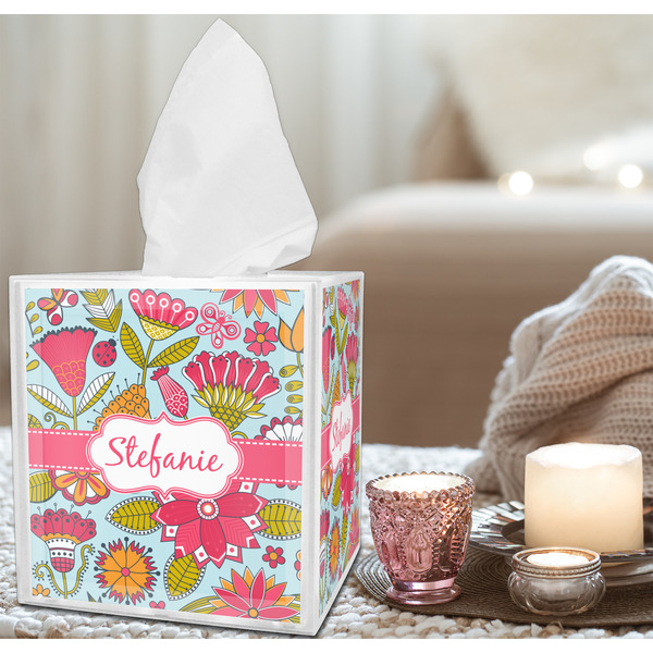Wild Flowers Tissue Box - LIFESTYLE